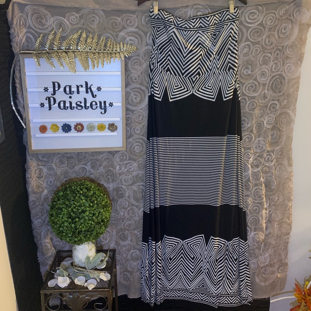 FTF Plus Size Strapless Maxi Dress